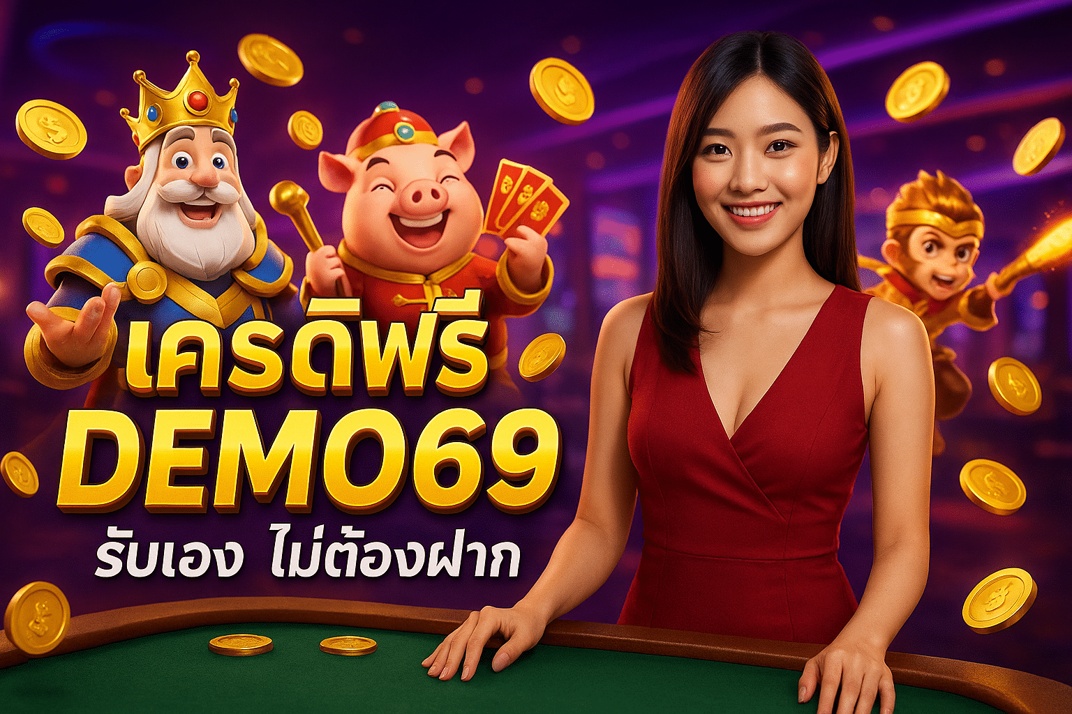 เครดิตฟรี DEMO69 รับเอง ไม่ต้องฝาก
